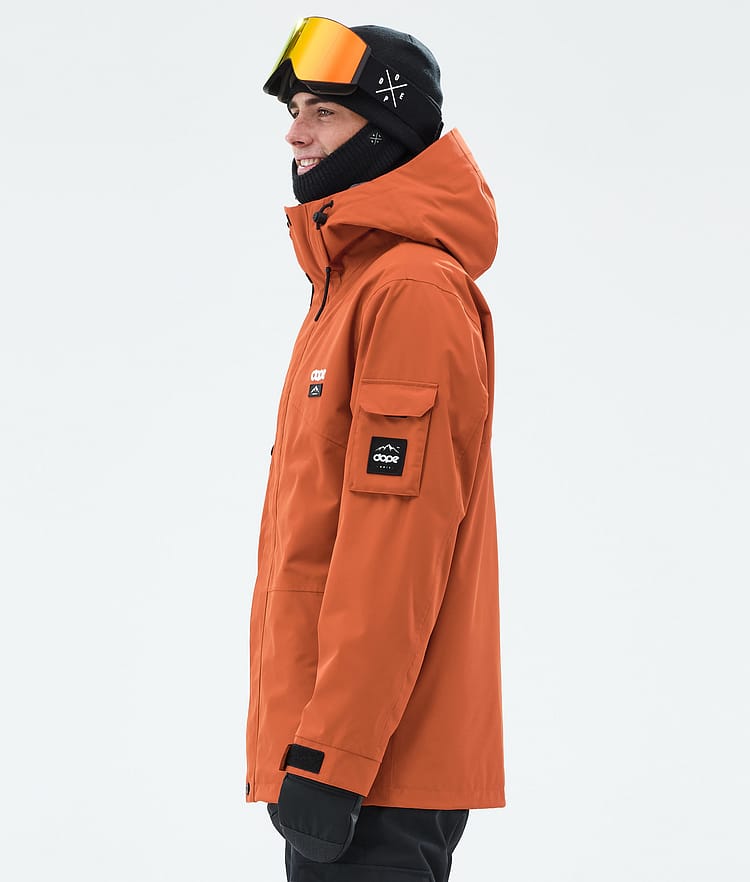 Adept Ski Jacket Men Burned Orange, Image 5 of 9