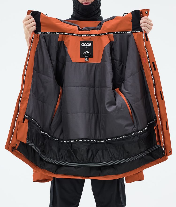 Adept Giacca Snowboard Uomo Burned Orange, Immagine 9 di 9