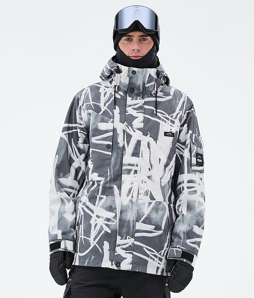 Adept Veste Snowboard Homme Scribble Black