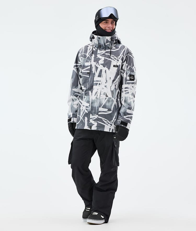 Adept Snowboard Jacket Men Scribble Black, Image 2 of 9