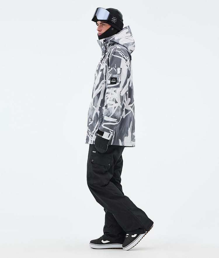 Adept Snowboard Jacket Men Scribble Black, Image 3 of 9
