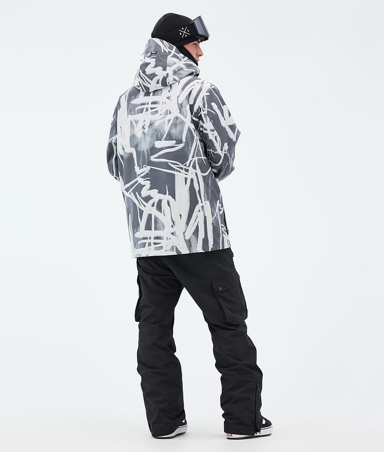 Adept Snowboard Jacket Men Scribble Black, Image 4 of 9