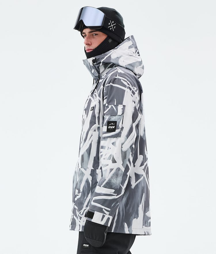 Adept Snowboard Jacket Men Scribble Black, Image 5 of 9