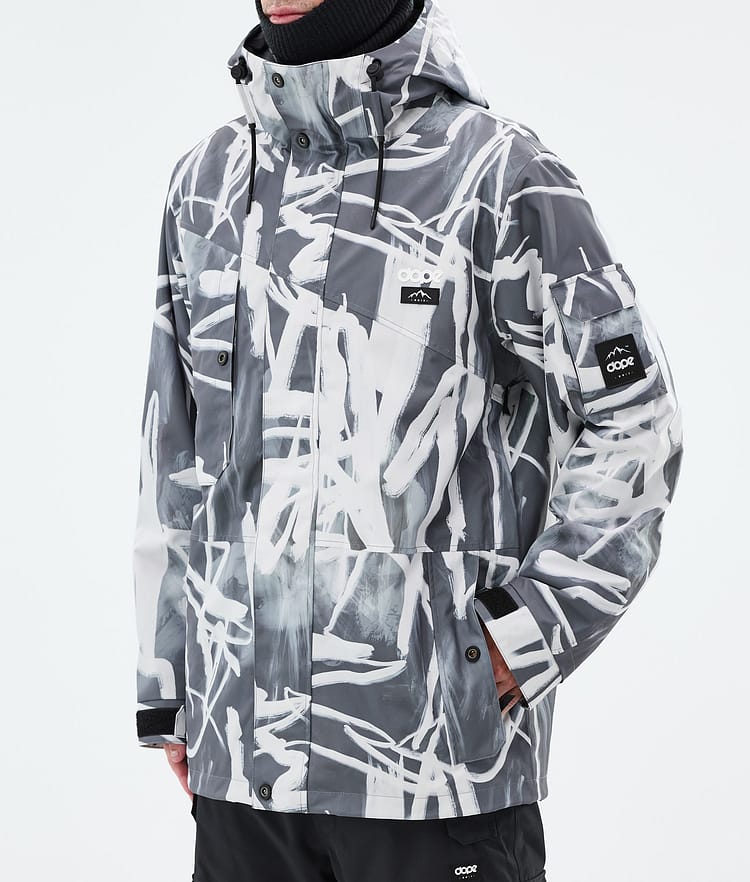 Adept Giacca Snowboard Uomo Scribble Black, Immagine 7 di 9