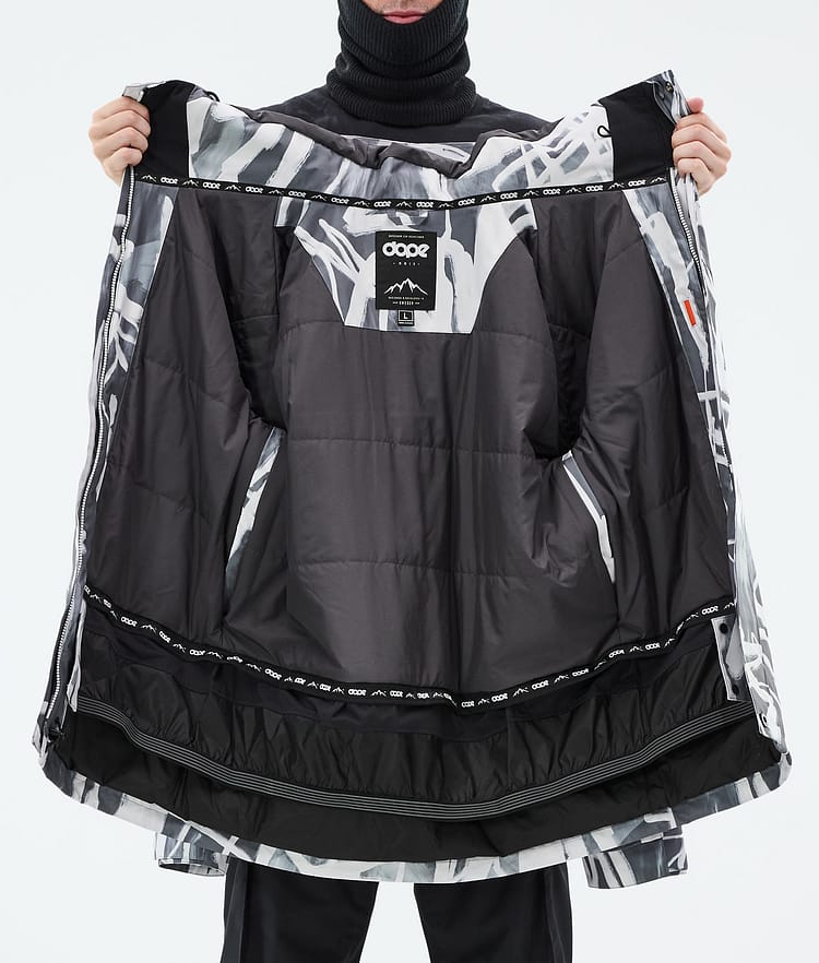 Adept Giacca Snowboard Uomo Scribble Black, Immagine 9 di 9