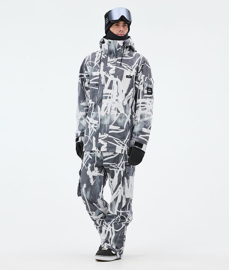 Adept Snowboard Jacket Men Scribble Black, Image 2 of 9