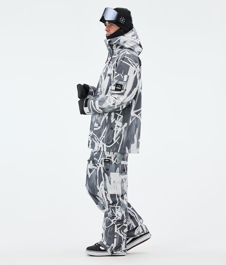 Adept Snowboard Jacket Men Scribble Black, Image 3 of 9