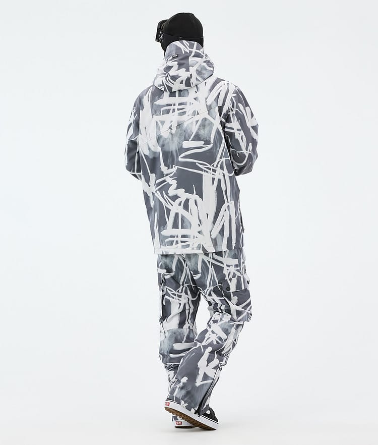 Adept Snowboard Jacket Men Scribble Black, Image 4 of 9