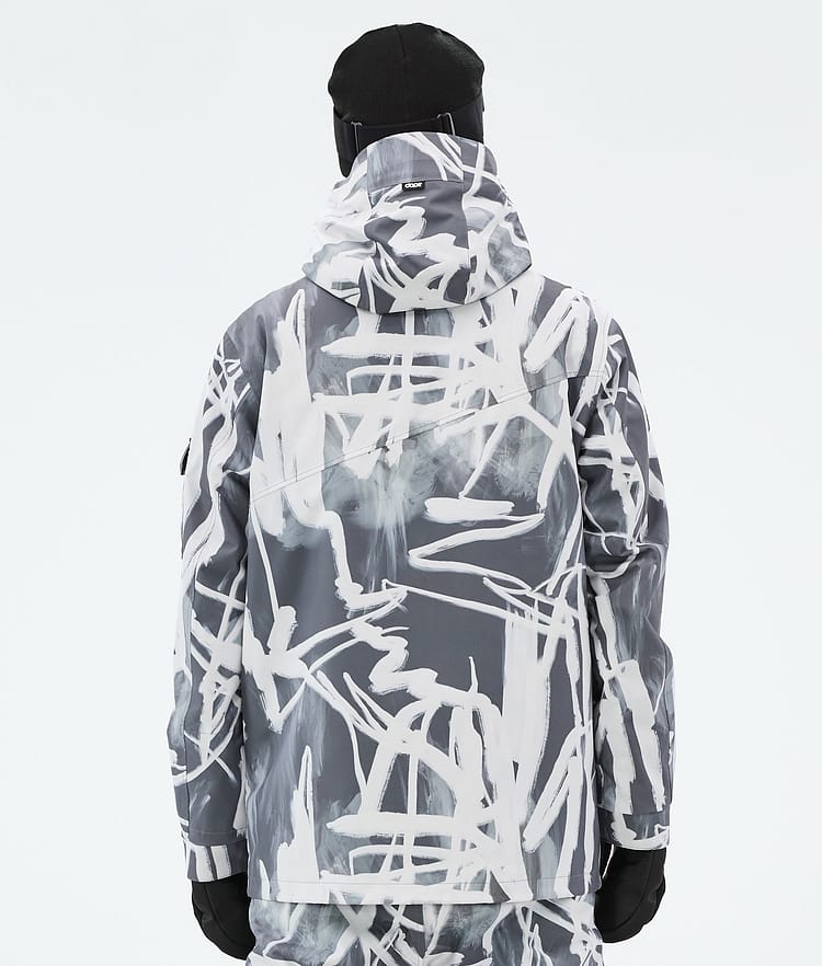 Adept Snowboard Jacket Men Scribble Black, Image 6 of 9