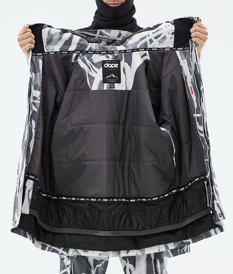 Adept Snowboard Jacket Men Scribble Black, Image 9 of 9