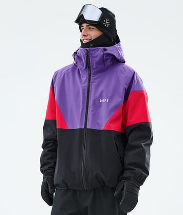 Spartan Snowboard Jacket Men Sport Vivid Purple/Red/Black