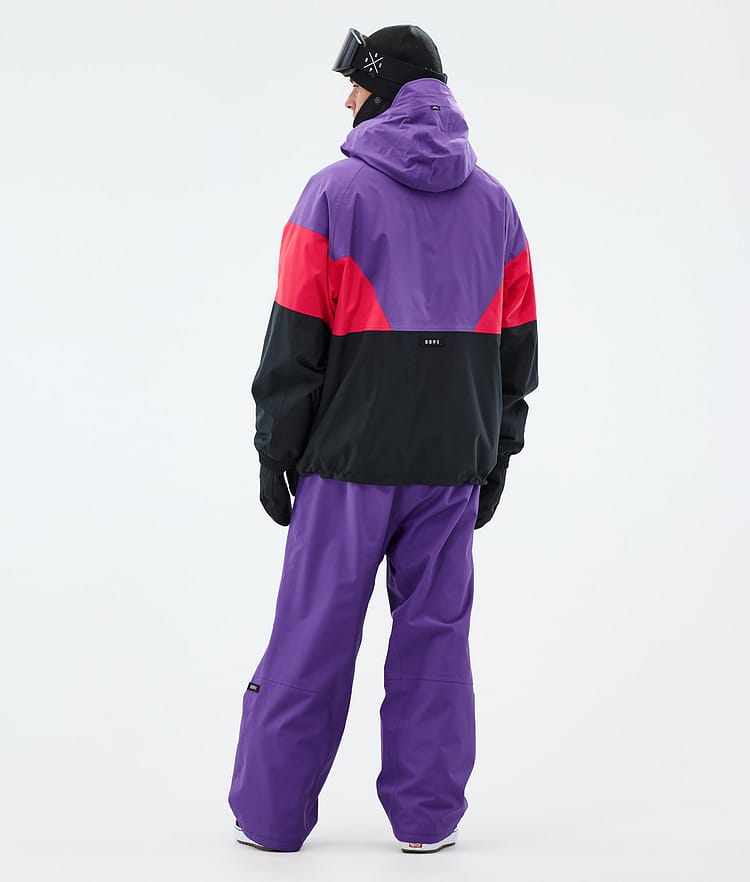 Spartan Kurtka Snowboardowa Mężczyźni Sport Vivid Purple/Red/Black, Zdjęcie 4 z 8