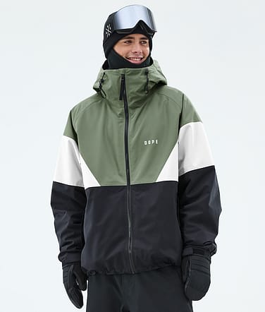 Spartan Snowboard Jacket Men Sport Moss Green/Whitish/Black