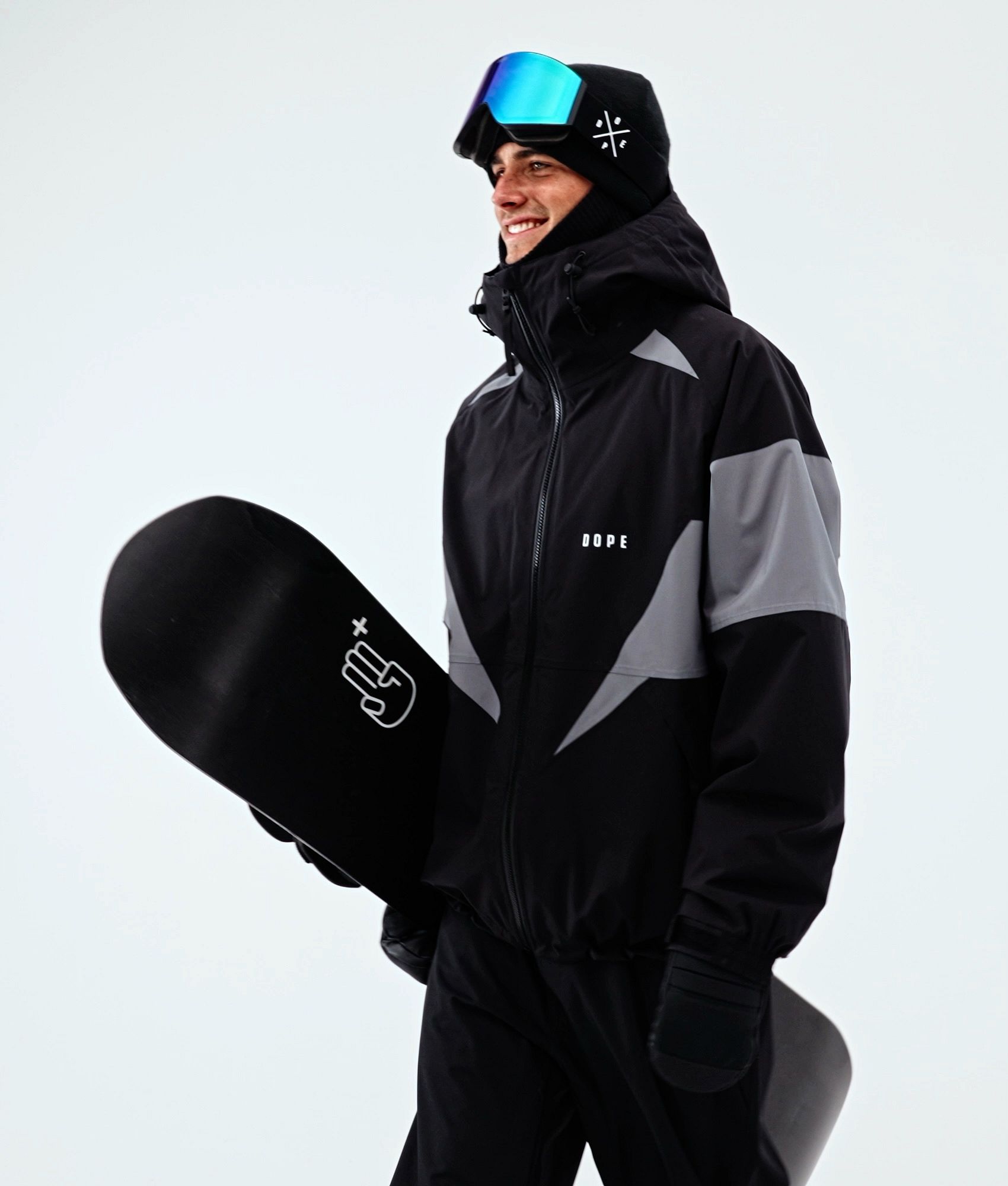 Dope Spartan Snowboard Jacket Men Spike Black/Light Pearl