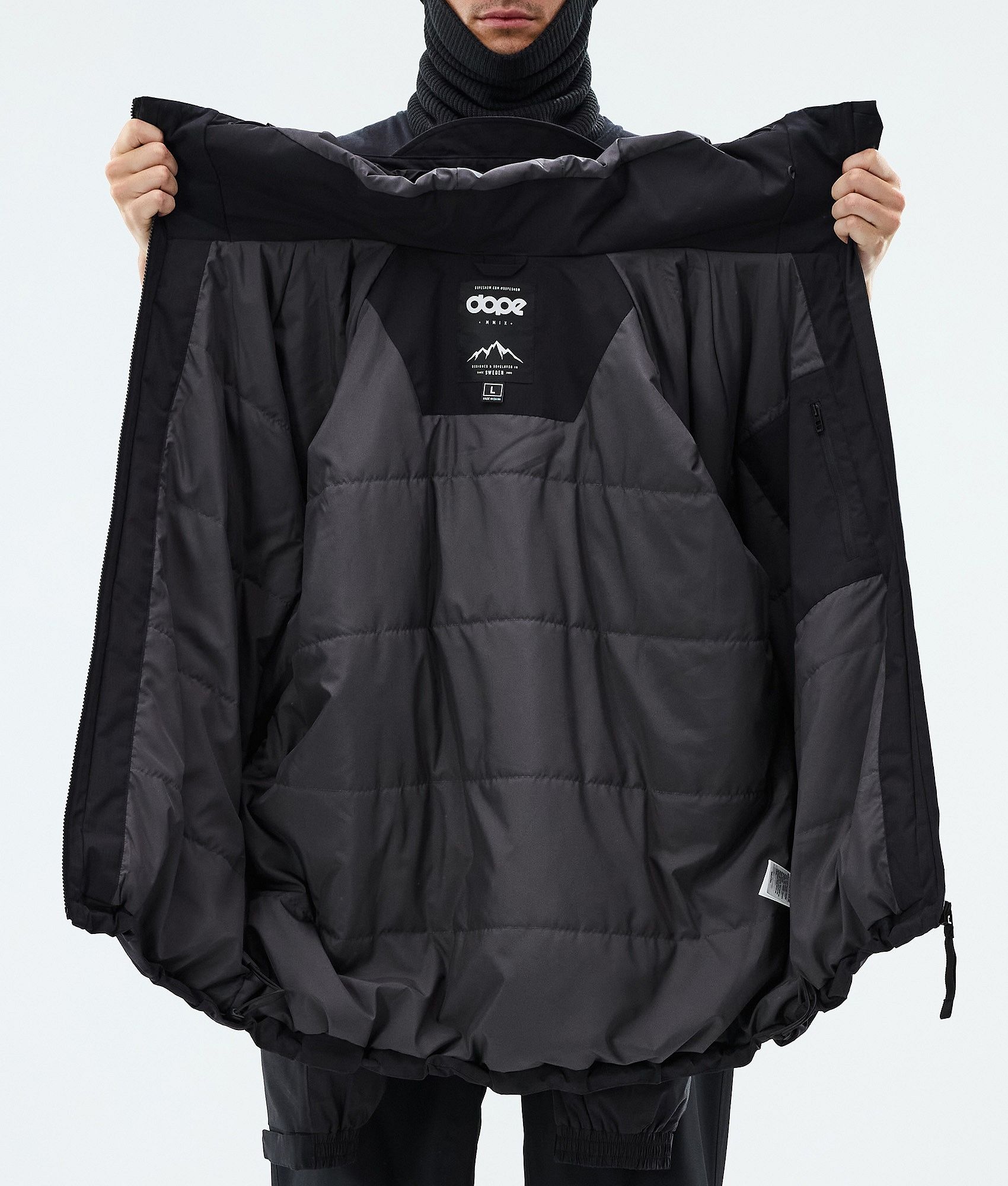 Dope Spartan Snowboard Jacket Men Spike Black/Light Pearl