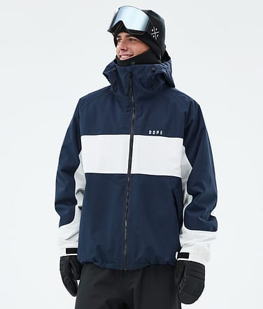 Spartan Snowboard Jacket Men Stripe Dark Blue/Whitish
