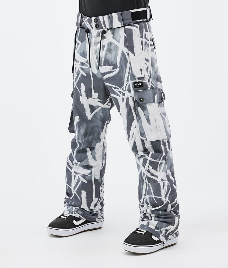 Iconic Snowboard Pants Men Scribble Black, Image 1 of 7