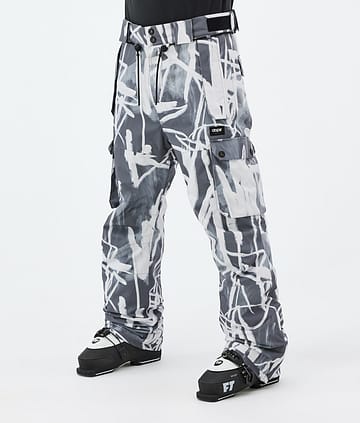 Iconic Ski Pants Men Scribble Black