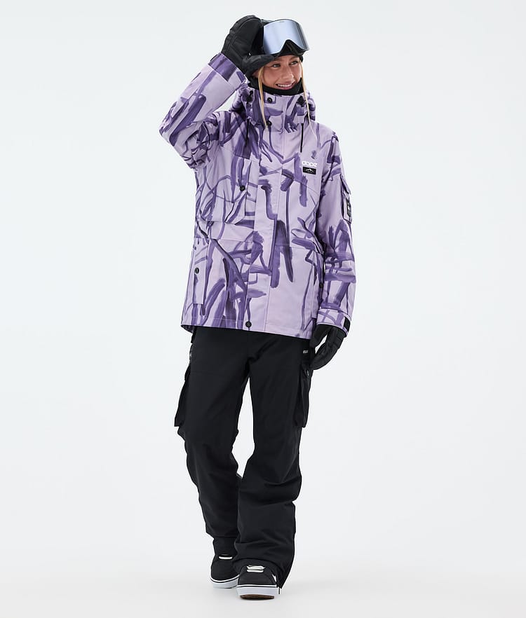 Adept W Snowboard Jacket Women Scribble Purple, Image 2 of 9