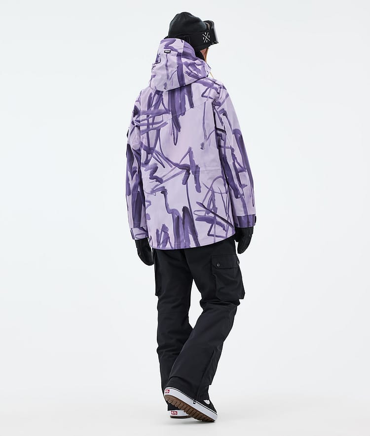 Adept W Snowboard Jacket Women Scribble Purple, Image 4 of 9