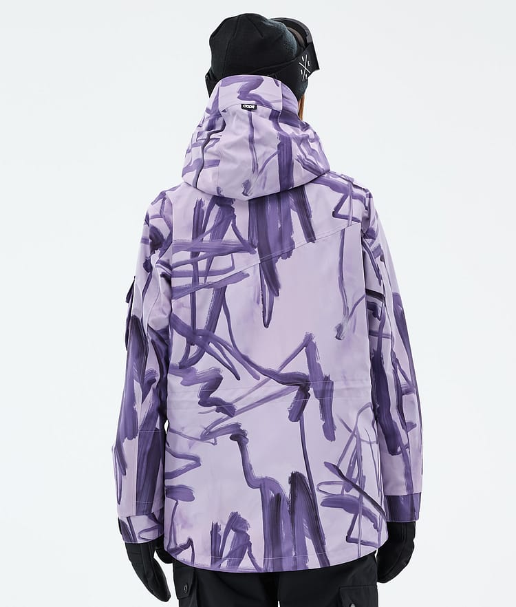 Adept W Giacca Sci Donna Scribble Purple, Immagine 6 di 9