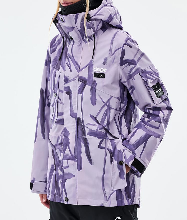 Adept W Veste Snowboard Femme Scribble Purple, Image 7 sur 9
