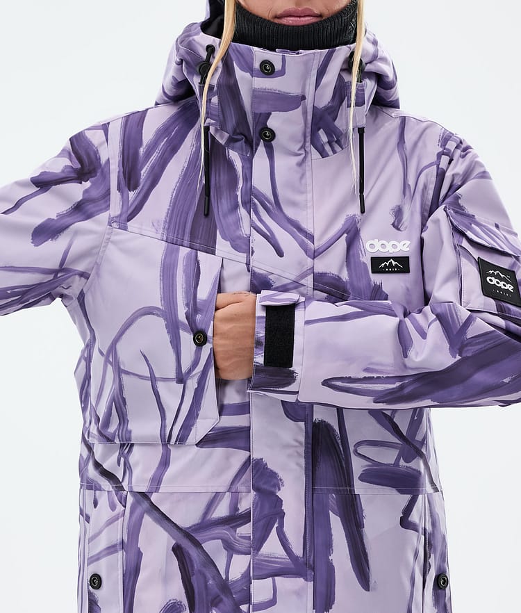 Adept W Giacca Sci Donna Scribble Purple, Immagine 8 di 9