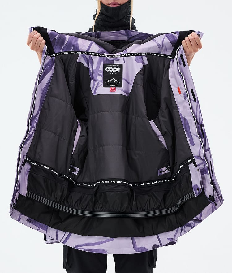 Adept W Giacca Sci Donna Scribble Purple, Immagine 9 di 9