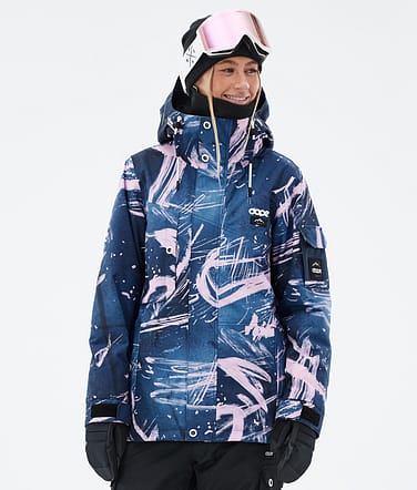 Adept W Snowboard Jacket Women Carvings Pink
