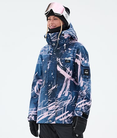Adept W Kurtka Snowboardowa Kobiety Carvings Pink
