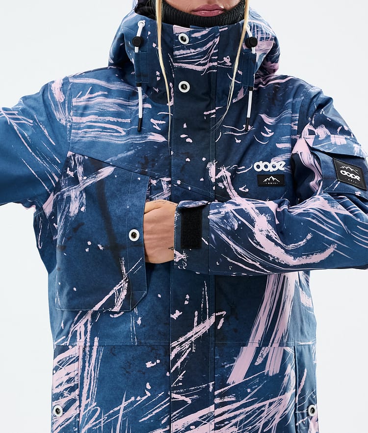 Adept W Snowboard Jacket Women Carvings Pink, Image 8 of 9