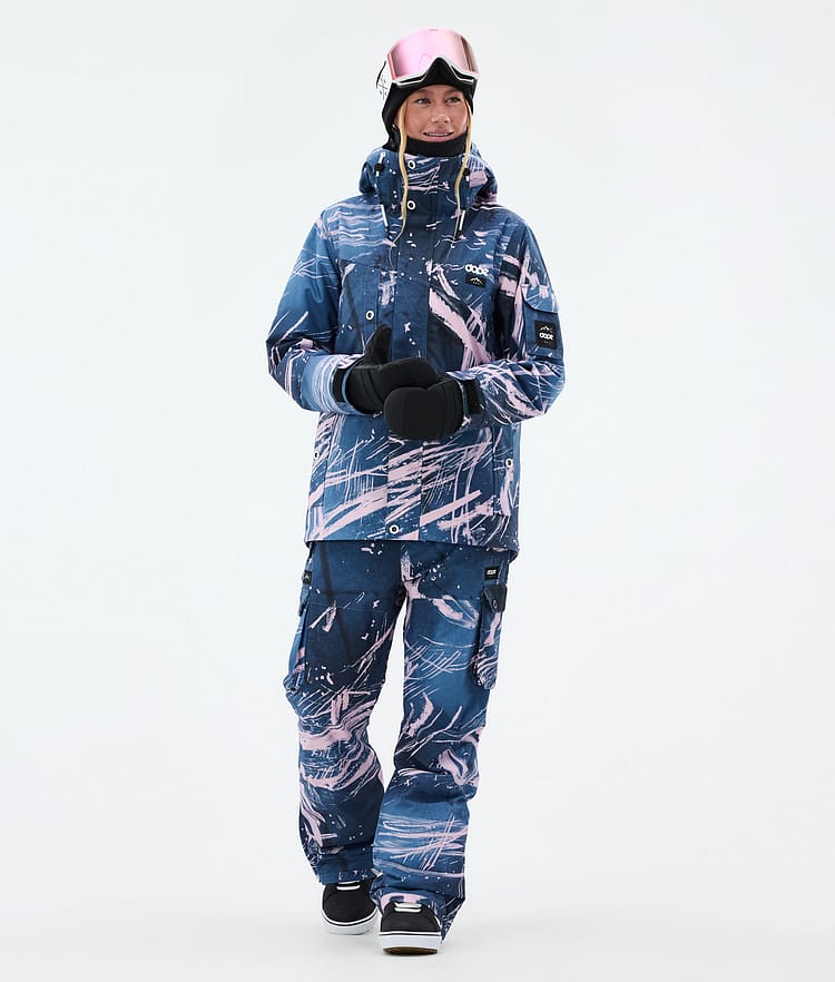 Adept W Snowboardjacka Dam Carvings Pink Renewed, Bild 2 av 9