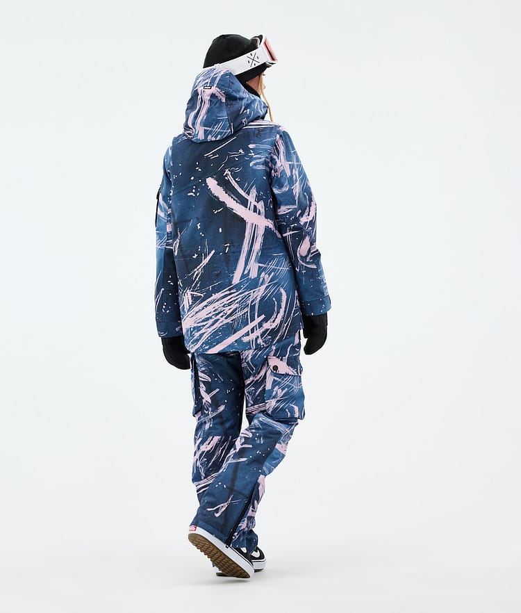 Adept W Snowboardjacka Dam Carvings Pink Renewed, Bild 4 av 9