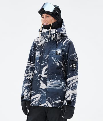 Adept W Snowboard Jacket Women Carvings Grey