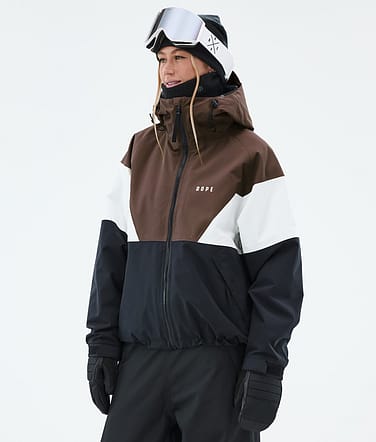 Spartan W Snowboard Jacket Women Sport Brown/Whitish/Black