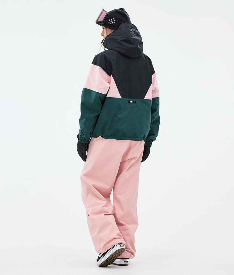 Spartan W Veste Snowboard Femme Sport Black/Soft Pink/Bottle Green, Image 4 sur 8
