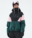 Dope Spartan W Giacca Sci Donna Sport Black/Soft Pink/Bottle Green