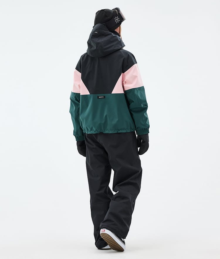 Spartan W Snowboard jas Dames Sport Black/Soft Pink/Bottle Green, Afbeelding 4 van 8