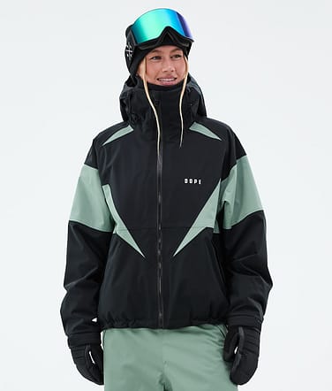 Spartan W Kurtka Snowboardowa Spike Black/Faded Green