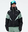 Spartan W Bunda na Snowboard Dámské Black/Faded Green