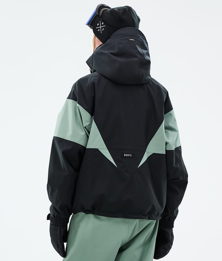 Spartan W Skijakke Dame Spike Black/Faded Green, Billede 6 af 8