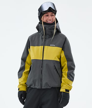 Spartan W Snowboard Jacket Women Stripe Phantom/Yellow