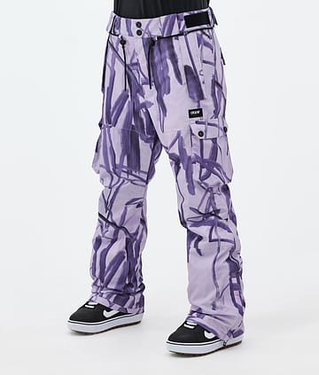 Iconic W Snowboard Pants Women Scribble Purple