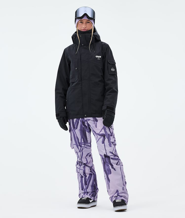 Iconic W Snowboard Pants Women Scribble Purple, Image 2 of 7