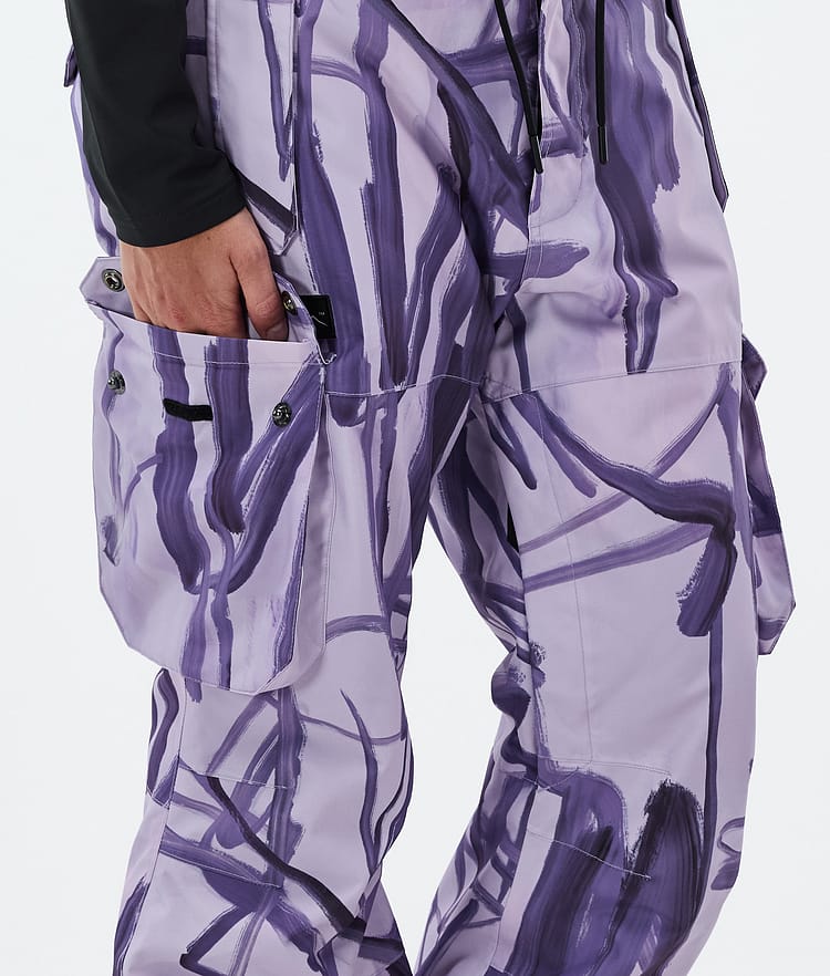 Iconic W Snowboard Pants Women Scribble Purple, Image 6 of 7