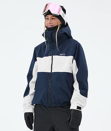 Spartan W Snowboard Jacket Women Stripe Dark Blue/Whitish