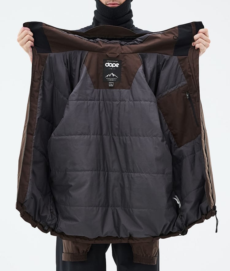 Spartan Snowboard Jacket Men Dark Brown, Image 8 of 8