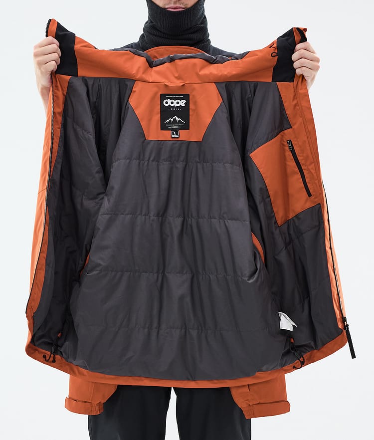 Spartan Snowboard Jacket Men Burned Orange, Image 9 of 9