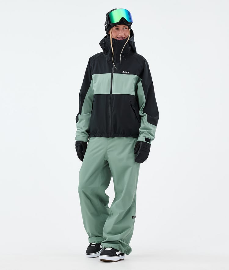 Spartan W Veste Snowboard Femme Stripe Black/Faded Green, Image 2 sur 8