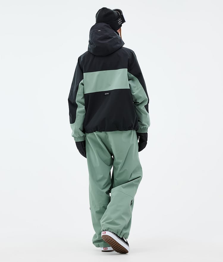 Spartan W Veste Snowboard Femme Stripe Black/Faded Green, Image 4 sur 8